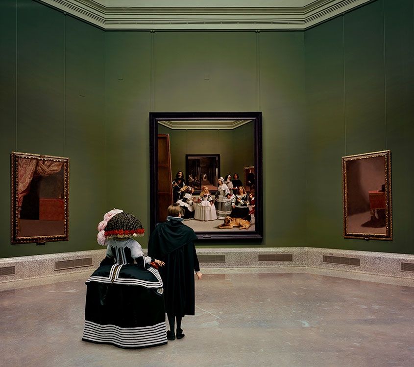 La escena en Las Meninas de Velázquez